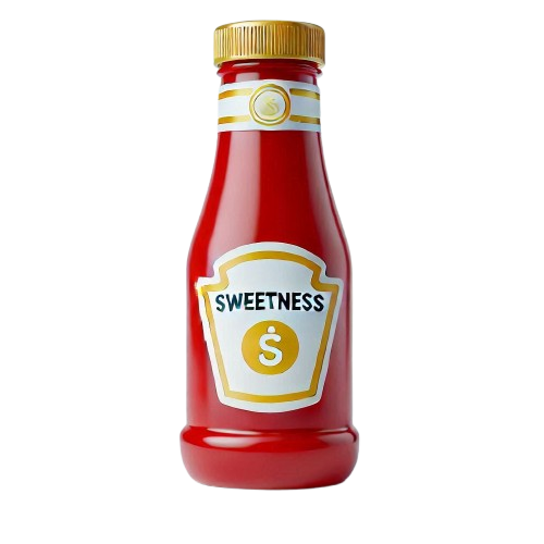 Sweet Dip, a red bottle but now with yellow wrapings on it, symolizing its unique and sweetness.